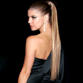 Slicked-back ponytail