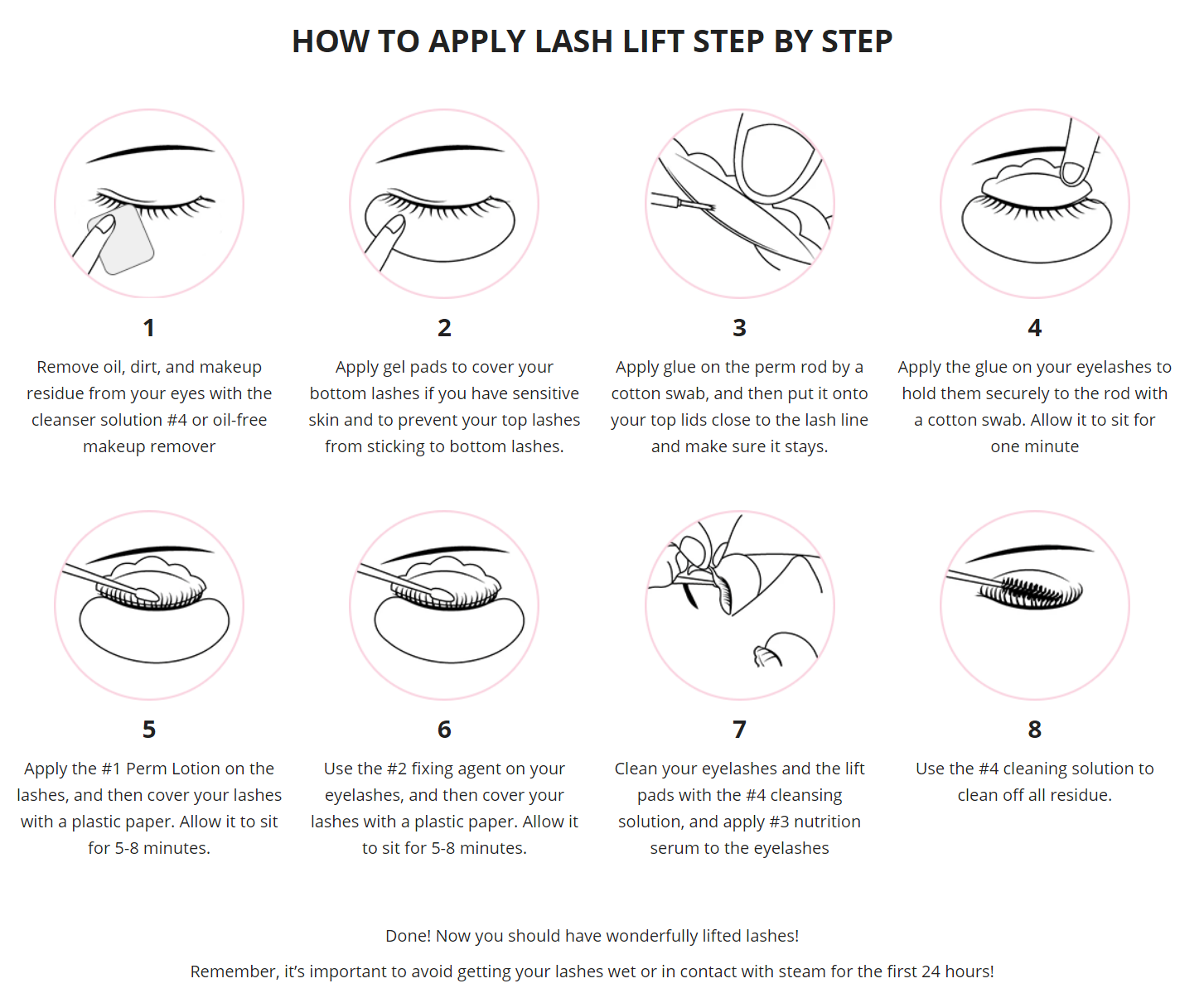 HOW TO APPLY LASH LIFT STEP BY STEP